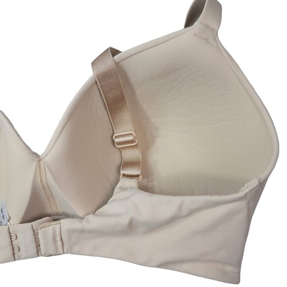 Wacoal Perfect Wire Free Bra Tan Nude 34D Adj Seamless Wireless T Shirt 852189 - Picture 6 of 10
